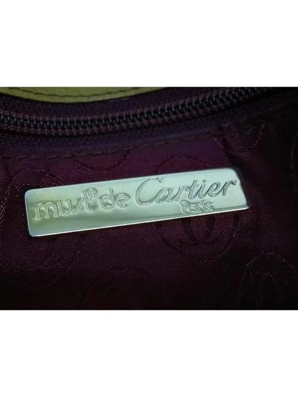 Cartier Clutch Must Line Trinity Mustard Leather Second Gold